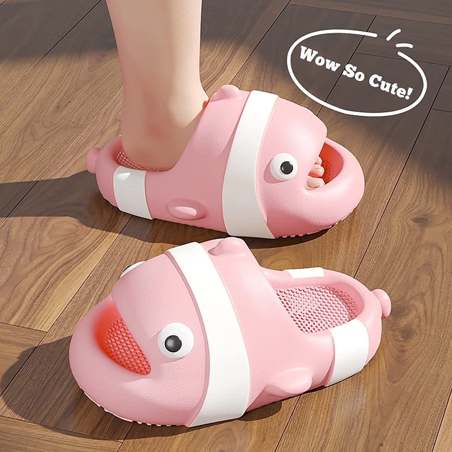 THATLILSHOP Cartoon Clown Fish Family Slides