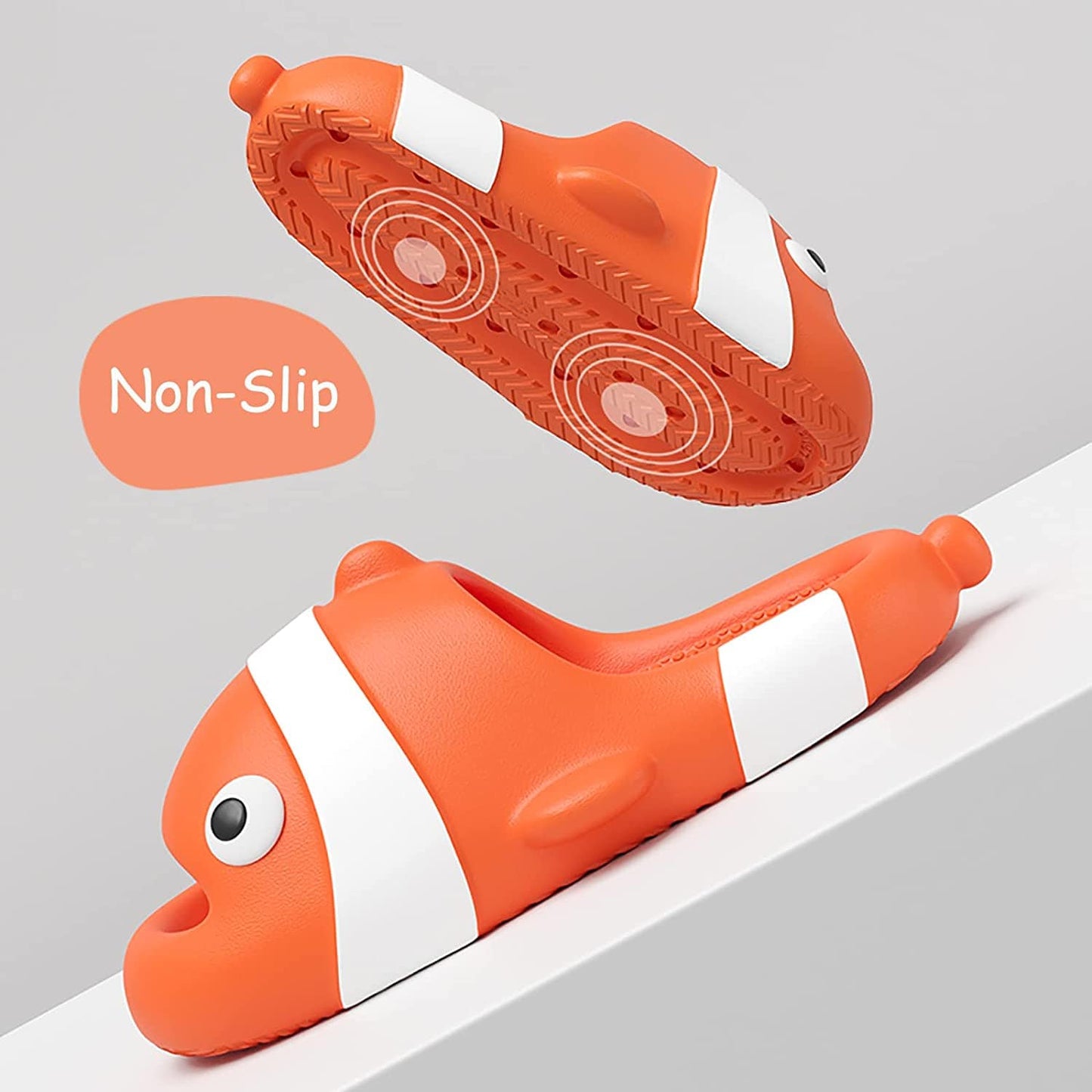 THATLILSHOP Cartoon Clown Fish Family Slides
