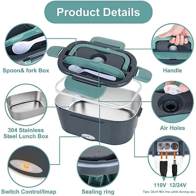 THATLILSHOP Electric Lunch Box Food Warmer