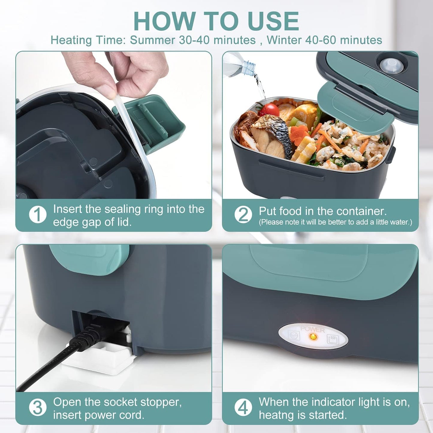 THATLILSHOP Electric Lunch Box Food Warmer