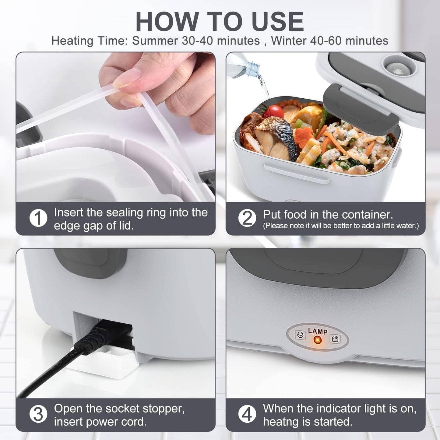 THATLILSHOP Electric Lunch Box Food Warmer