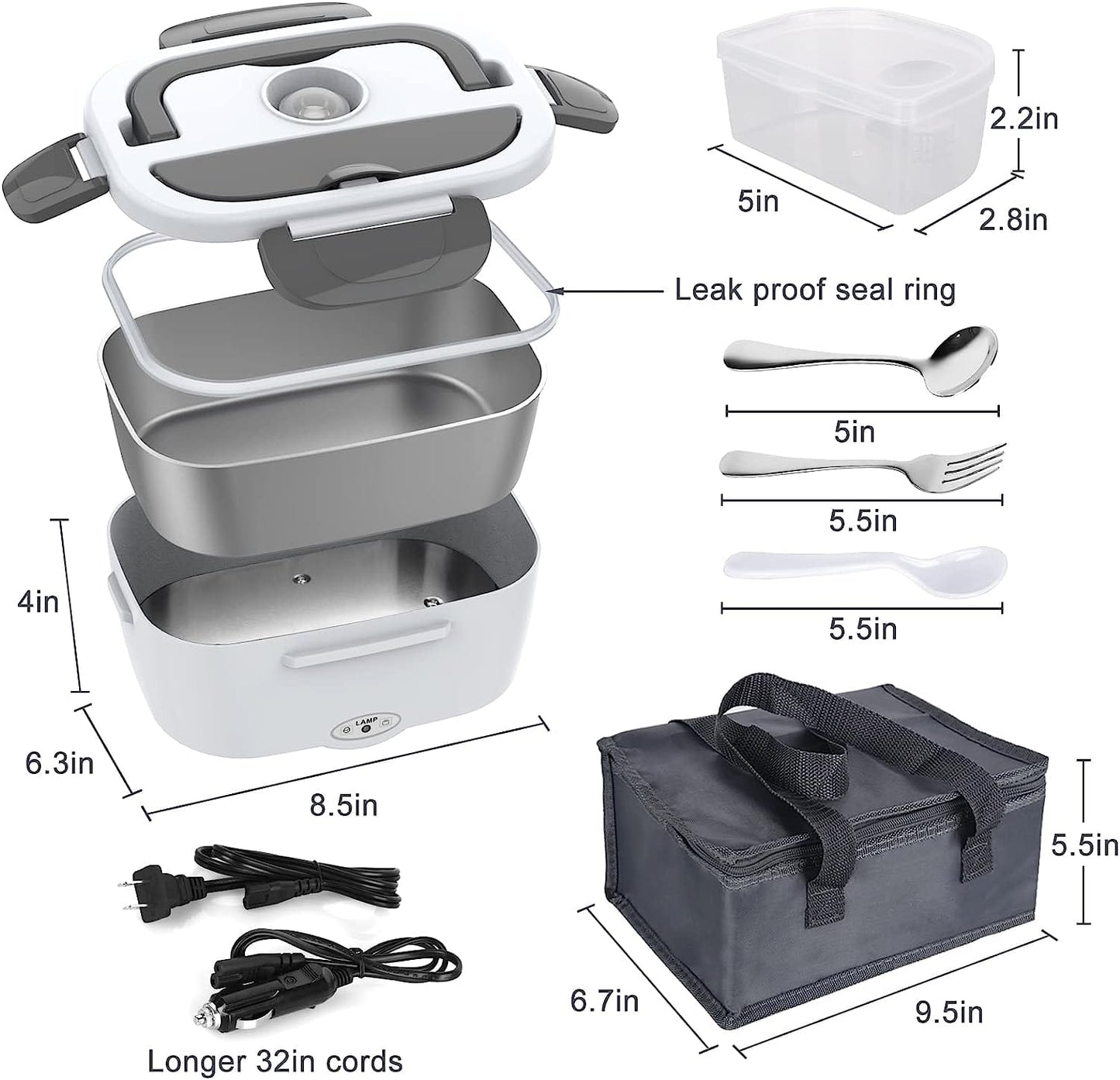 THATLILSHOP Electric Lunch Box Food Warmer
