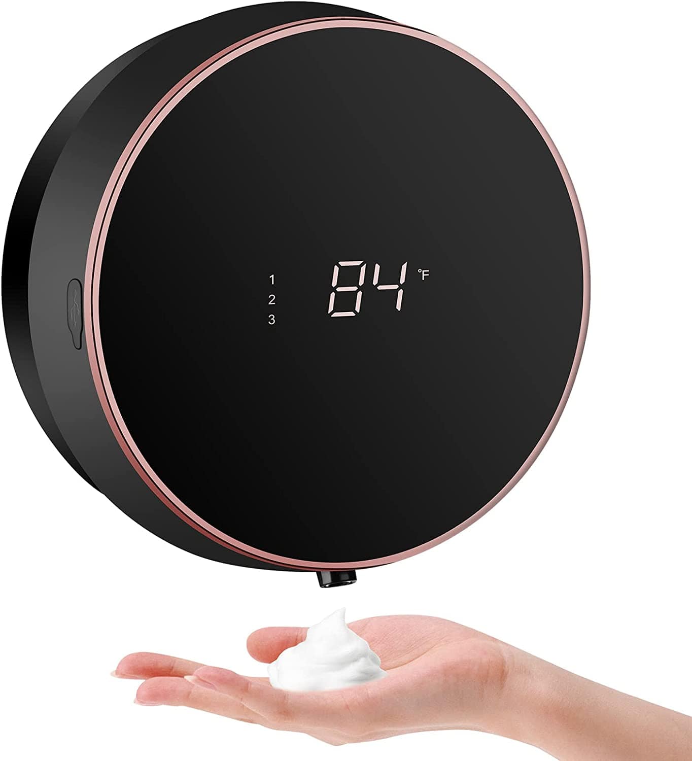 THATLILSHOP Foam Black Automatic Soap Dispenser