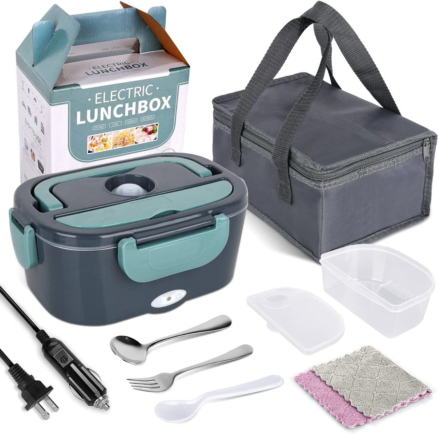 THATLILSHOP Gray Electric Lunch Box Food Warmer