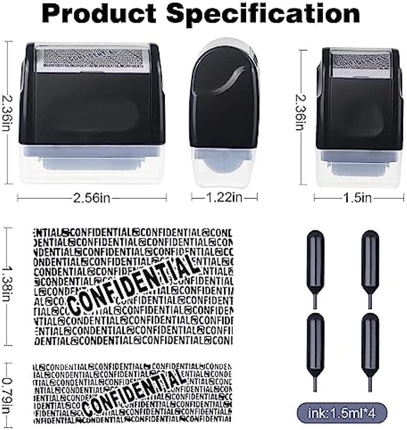 THATLILSHOP Identity Protection Roller Stamps 6 Pack