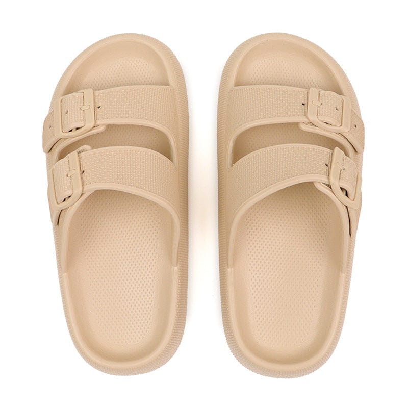 Thatlilshop Khaki / US 5-6 Thatlilshop™ Cloud Soft Slide Sandal