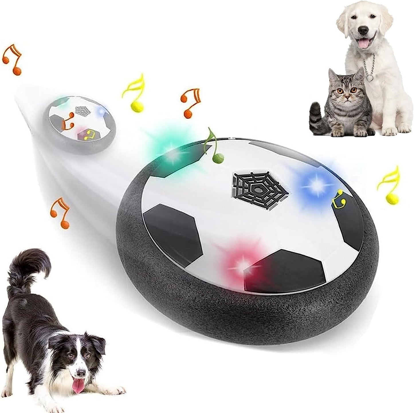 THATLILSHOP Light + Music Active Gliding Disc (With Cool Lighting Effects)
