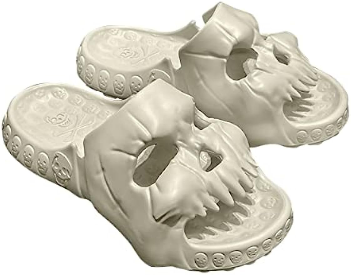 THATLILSHOP Skull Cloud Slippers