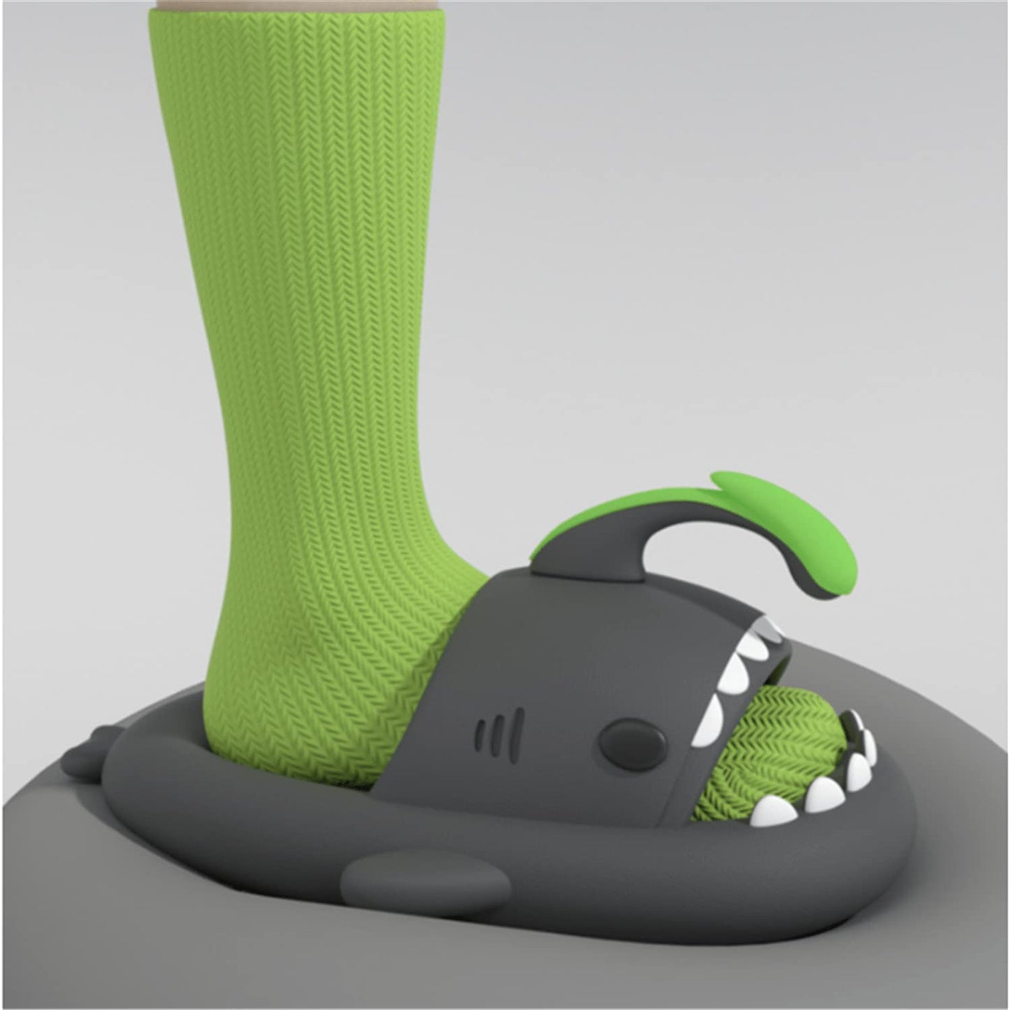 Thatlilshop slide Angler Fish Slides - Shark Slippers