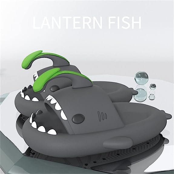 Thatlilshop slide Angler Fish Slides - Shark Slippers