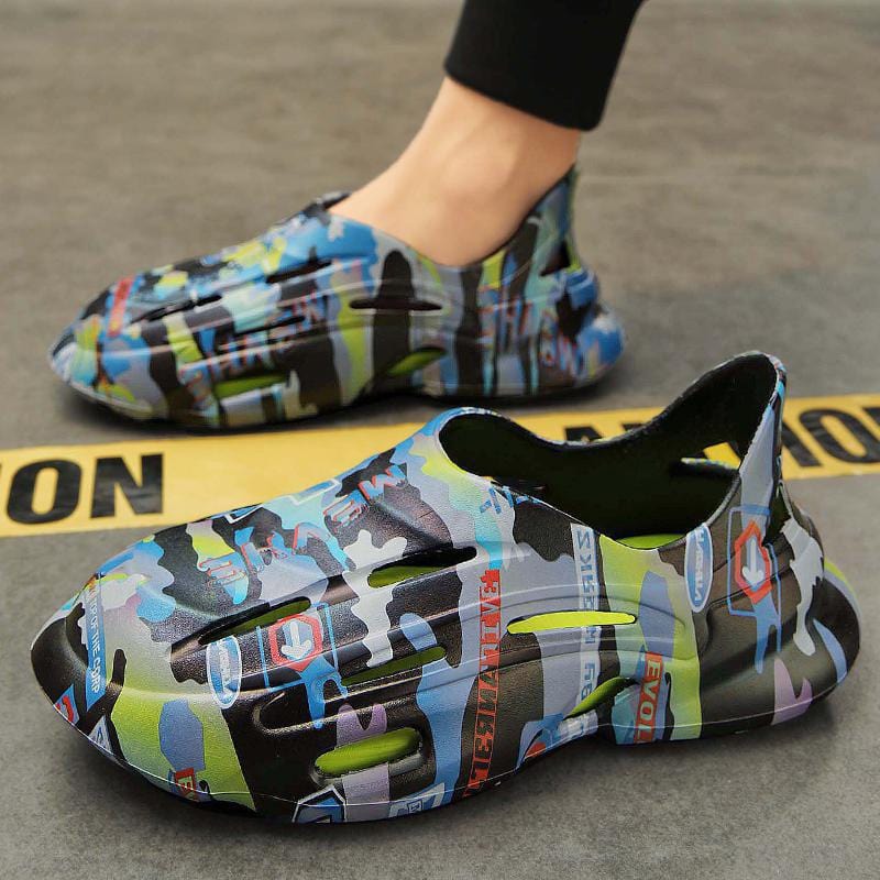 ThatlilShop slide Black Green / Women 5.5-6/Men 4-5 (36-37) 🏃Hollow Package Head Slippers(Buy 2 Free Shipping)