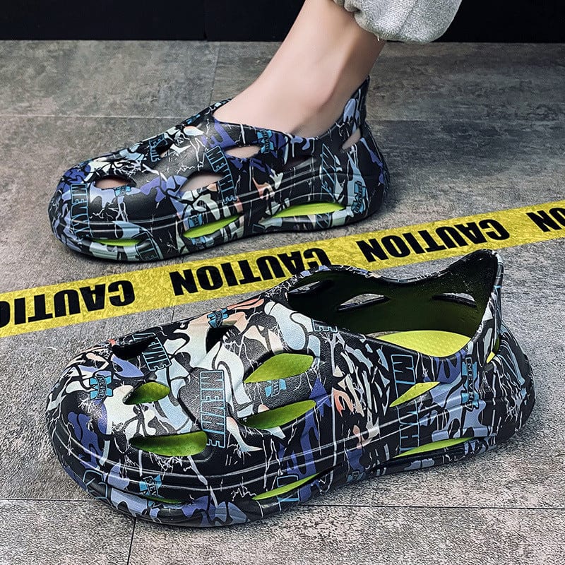 ThatlilShop slide Black Yellow / Women 5.5-6/Men 4-5 (36-37) 🆕New Products Promotion-Hollow Package Head Slippers