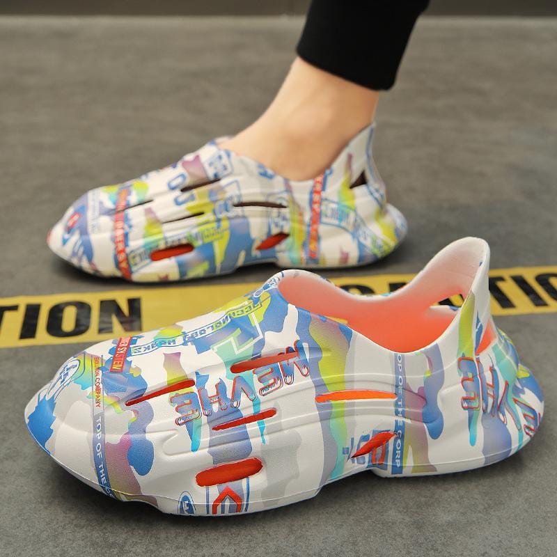 ThatlilShop slide White Orange / Women 5.5-6/Men 4-5 (36-37) 🏃Hollow Package Head Slippers(Buy 2 Free Shipping)