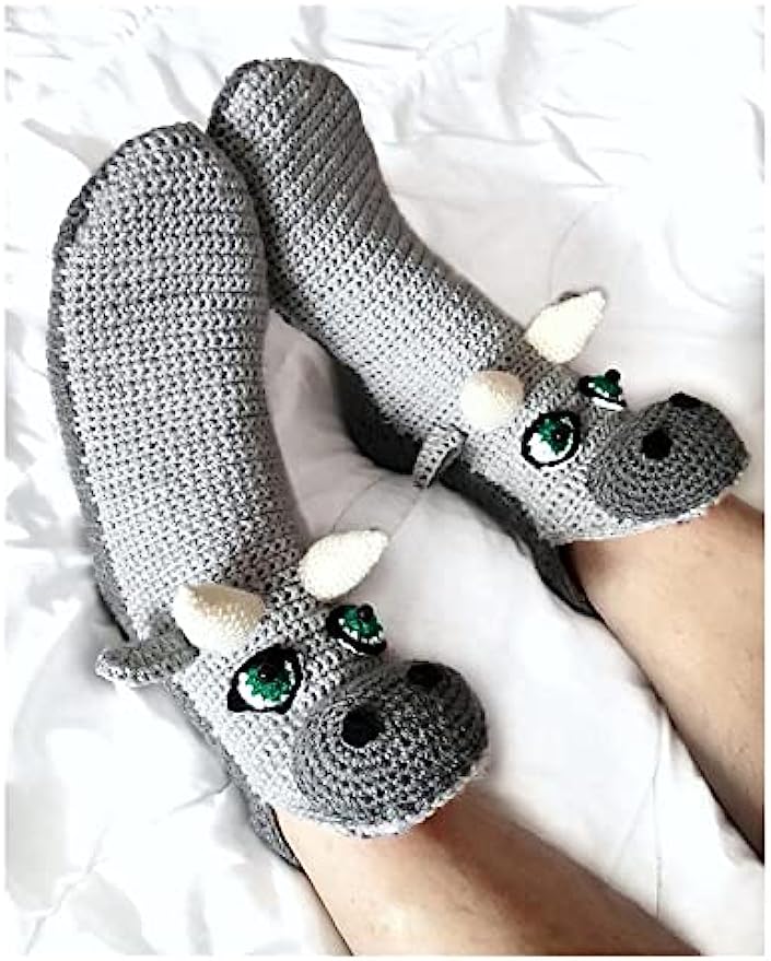 THATLILSHOP Women Men Novelty Animal Pattern Socks Crazy Funny Knit Crocodile Socks Funny Gifts