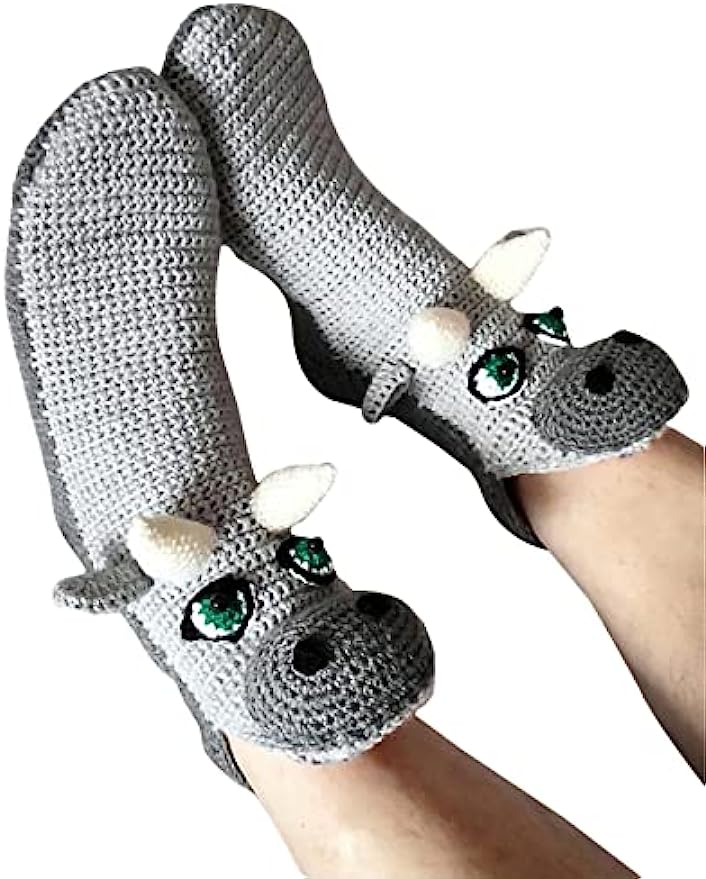 THATLILSHOP Women Men Novelty Animal Pattern Socks Crazy Funny Knit Crocodile Socks Funny Gifts