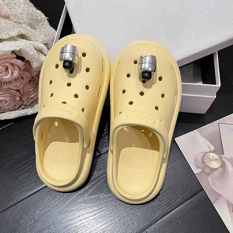 Thatlilshop Yellow / 36/37 Women/Men Flashlight Slippers