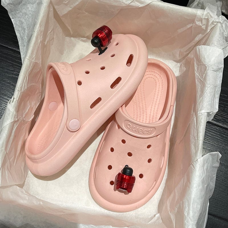 Thatlilshop Pink / 36/37 Summer Glowing Hole Shoes