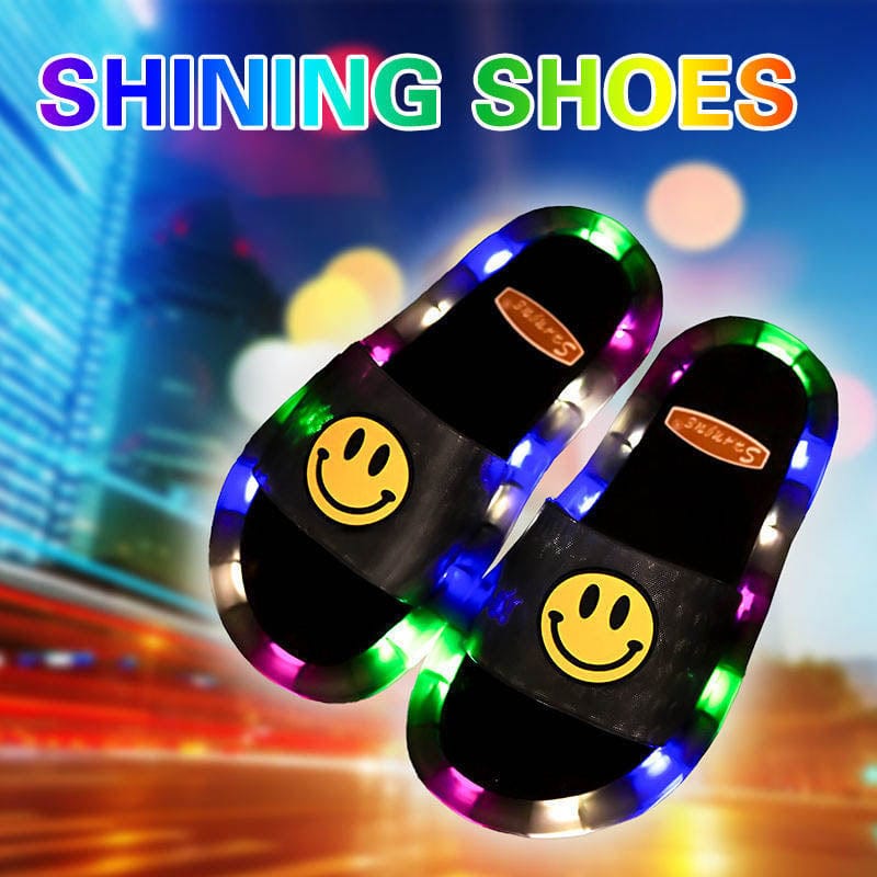 Thatlilshop™ led slippers led Summer Smile Slides luminous slippers