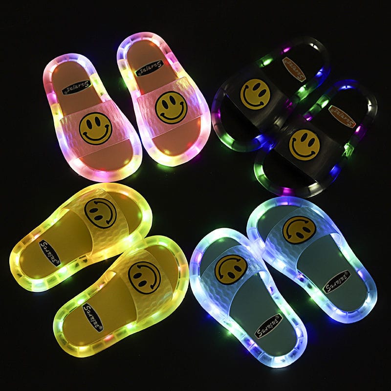 Thatlilshop™ led slippers led Summer Smile Slides luminous slippers