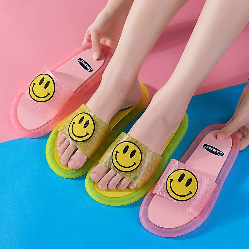 Thatlilshop™ led slippers led Summer Smile Slides luminous slippers
