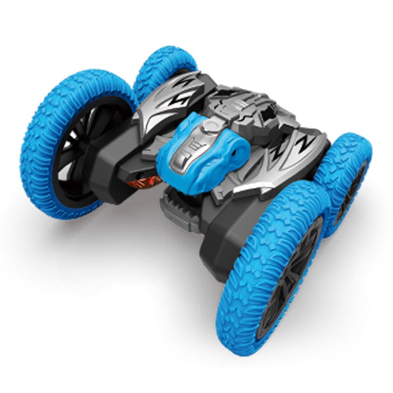 mysite Blue Remote Control Car, Dinosaur Toys RC Cars Stunt Car Toy With Spray