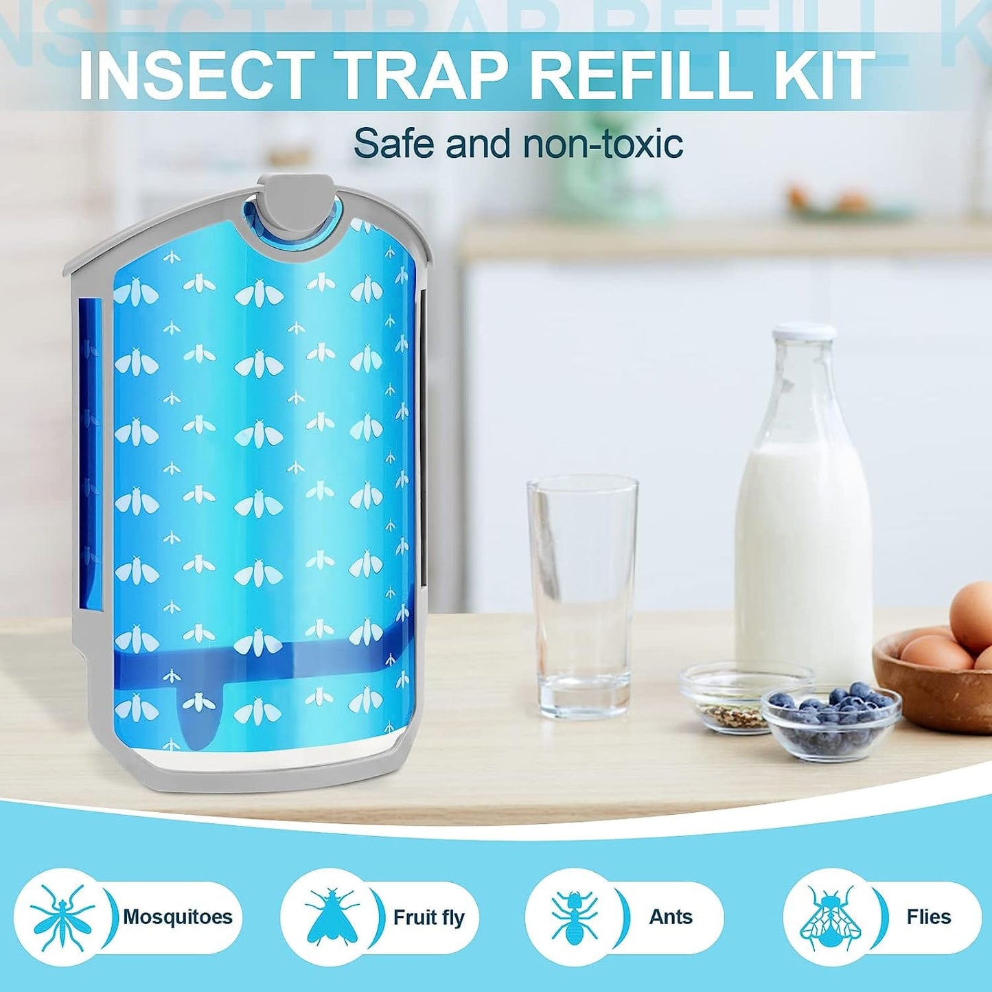 THATLILSHOP 4 Pcs Insect Trap Refill Kit (4 Pcs)