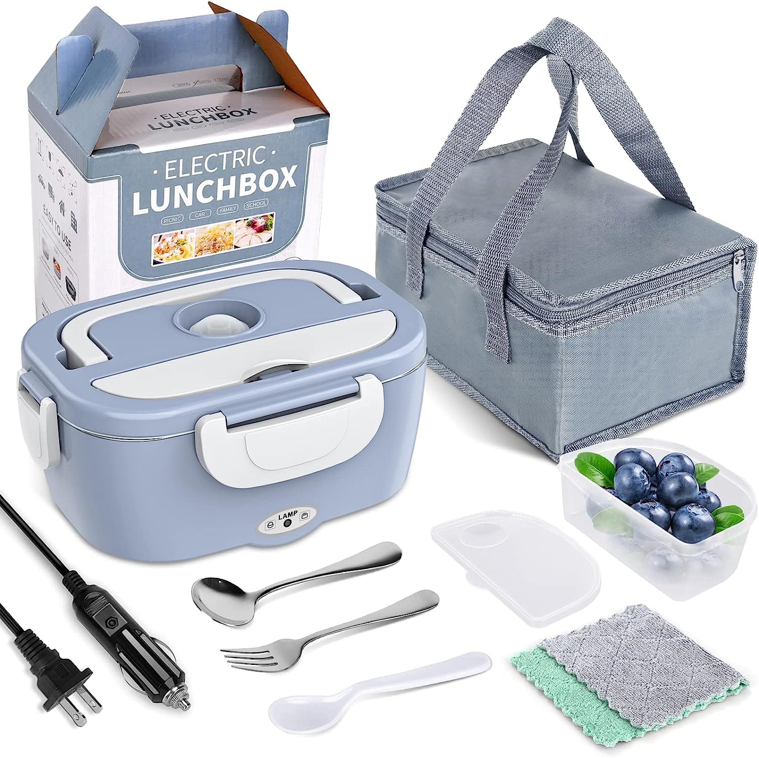 THATLILSHOP Blue Electric Lunch Box Food Warmer