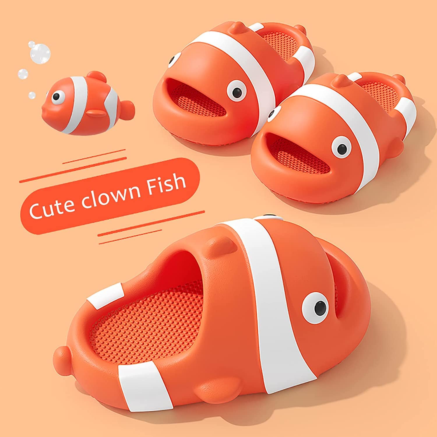 THATLILSHOP Cartoon Clown Fish Family Slides