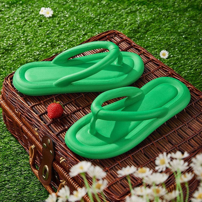 THATLILSHOP Green / US 5-6 Candy colored flip flops