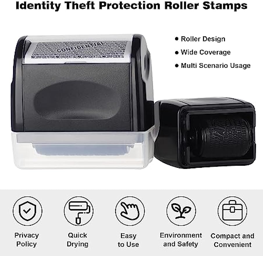 THATLILSHOP Identity Protection Roller Stamps 6 Pack