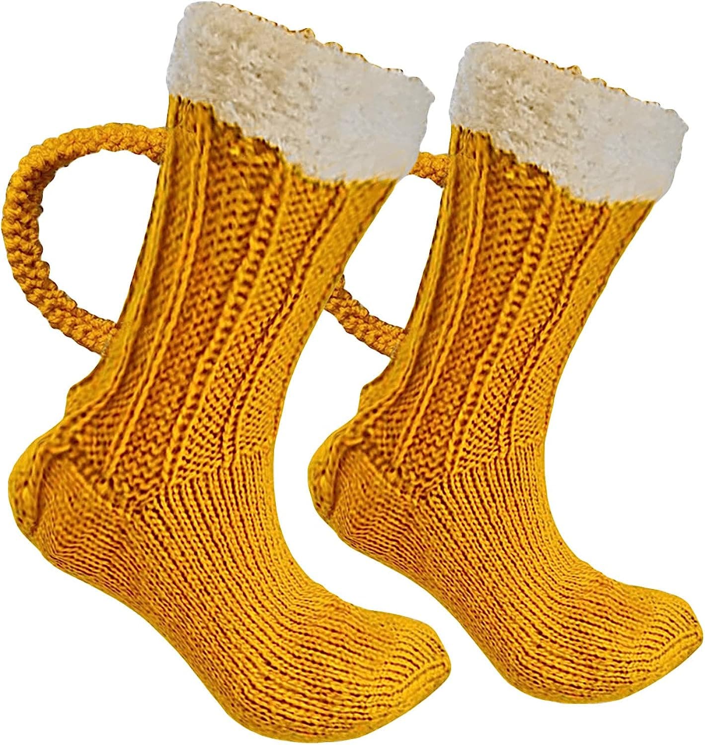 THATLILSHOP One Size / Beer Mug Women Men Novelty Animal Pattern Socks Crazy Funny Knit Crocodile Socks Funny Gifts