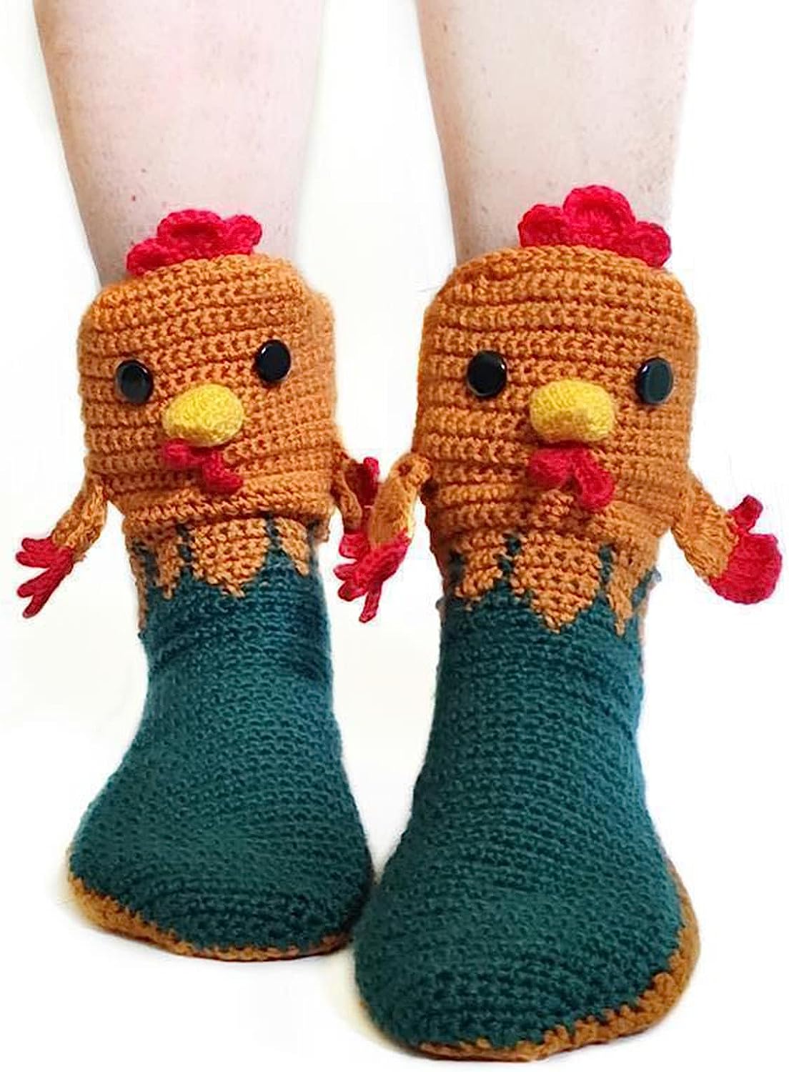 THATLILSHOP One Size / Cock Women Men Novelty Animal Pattern Socks Crazy Funny Knit Crocodile Socks Funny Gifts