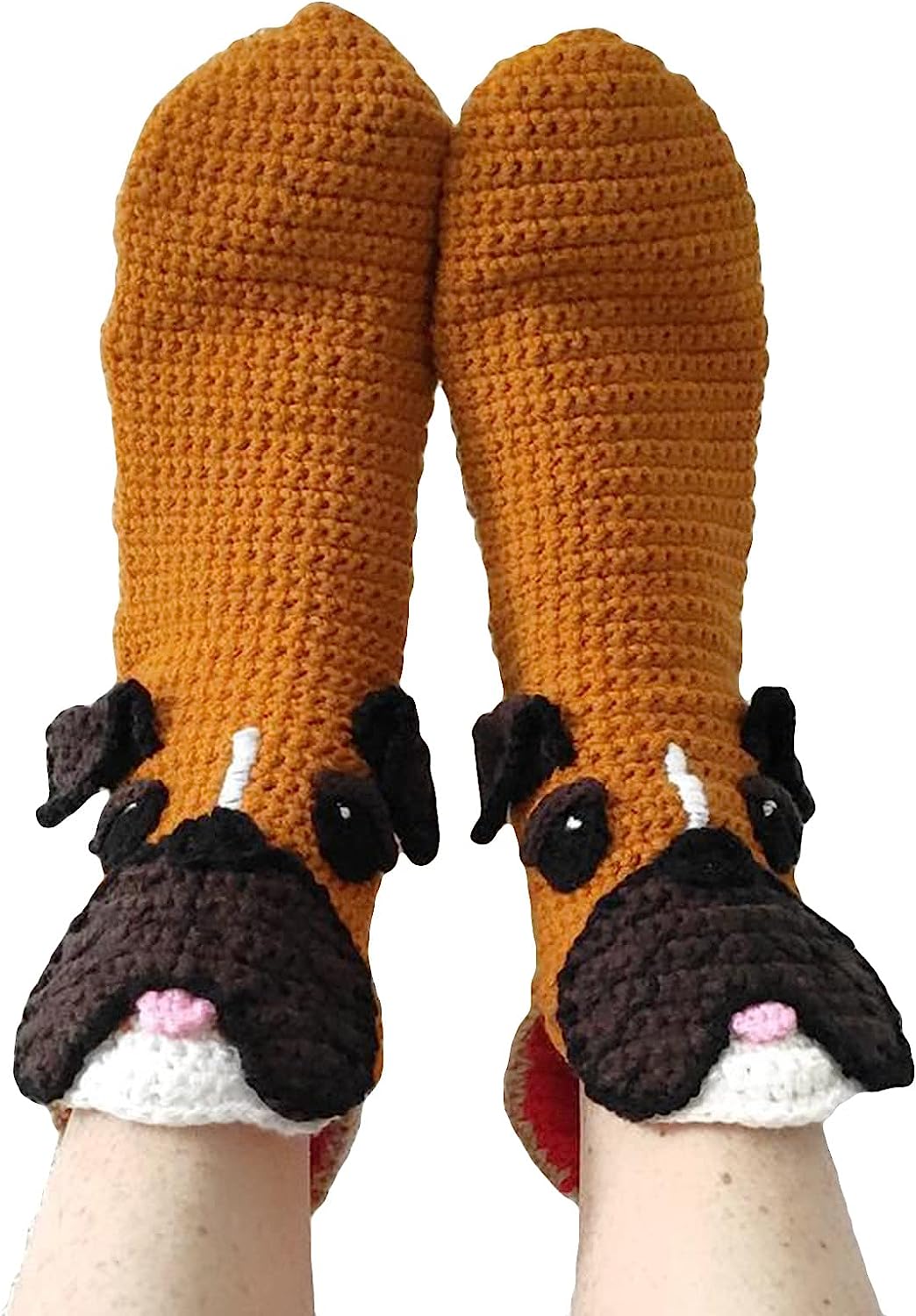 THATLILSHOP One Size / Dog Brown Women Men Novelty Animal Pattern Socks Crazy Funny Knit Crocodile Socks Funny Gifts