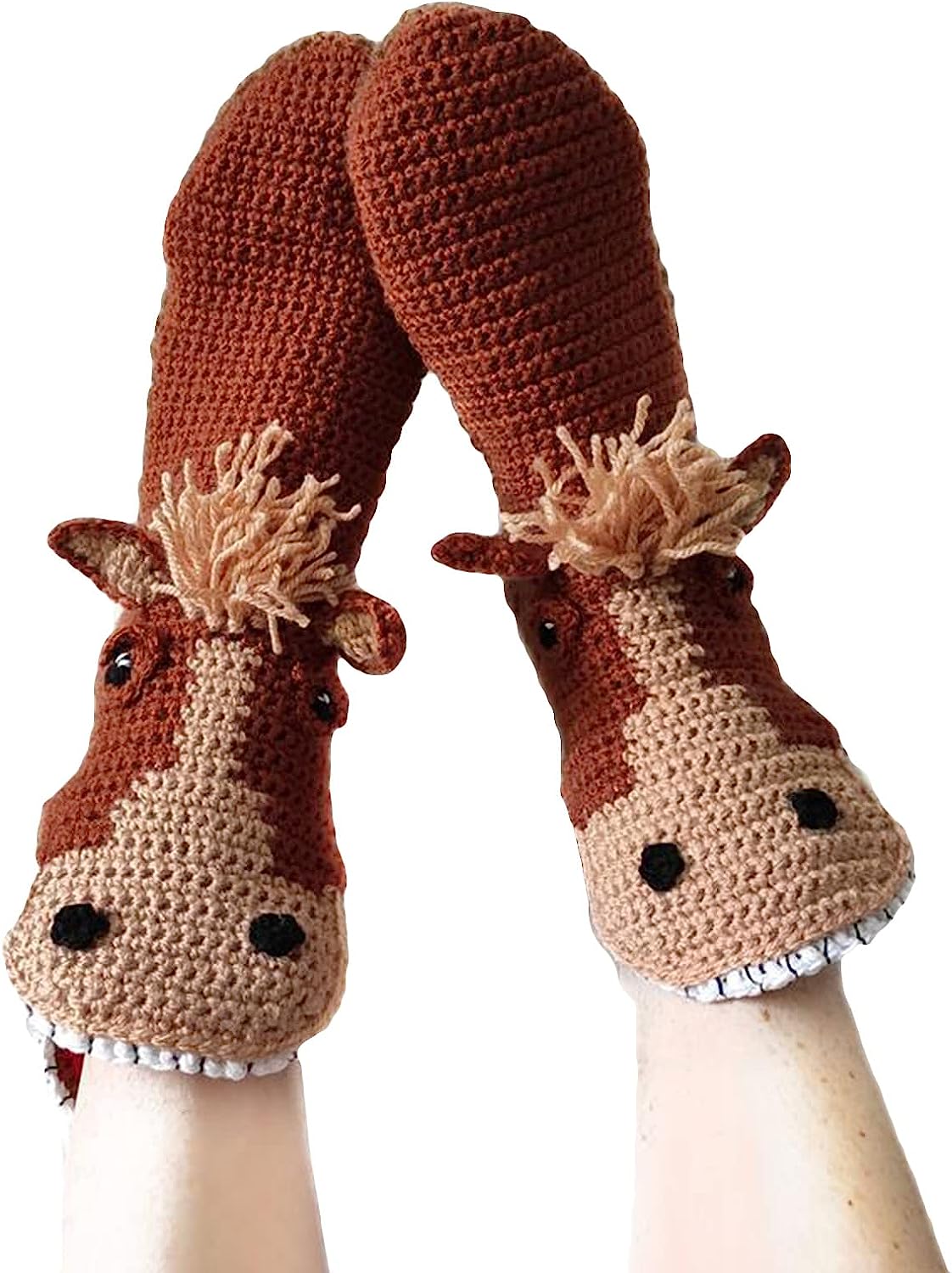 THATLILSHOP One Size / Hippo Women Men Novelty Animal Pattern Socks Crazy Funny Knit Crocodile Socks Funny Gifts