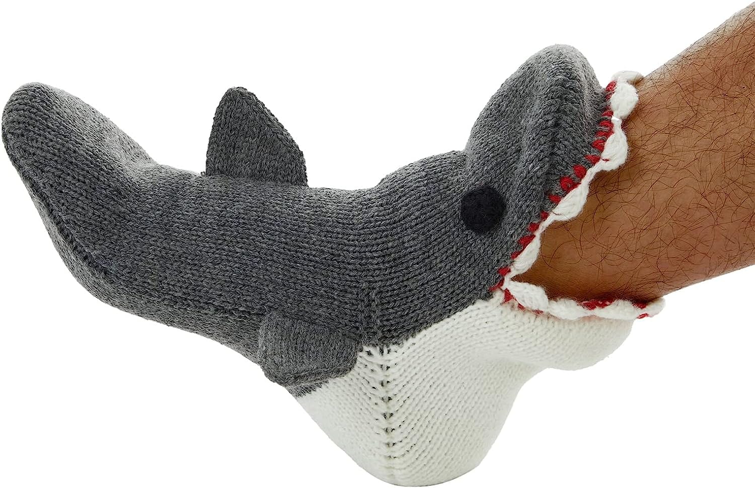 THATLILSHOP One Size / Shark Women Men Novelty Animal Pattern Socks Crazy Funny Knit Crocodile Socks Funny Gifts