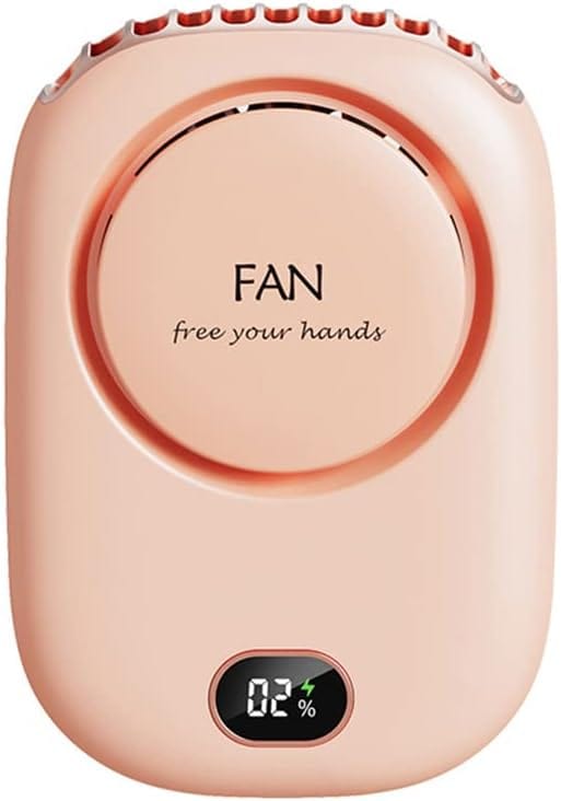 THATLILSHOP Pink Personal Fan for Neck Portable USB Mini Fan