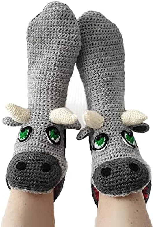 THATLILSHOP Women Men Novelty Animal Pattern Socks Crazy Funny Knit Crocodile Socks Funny Gifts