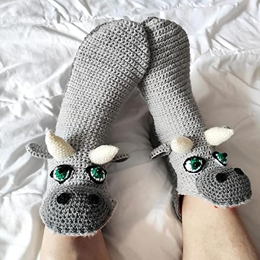 THATLILSHOP Women Men Novelty Animal Pattern Socks Crazy Funny Knit Crocodile Socks Funny Gifts