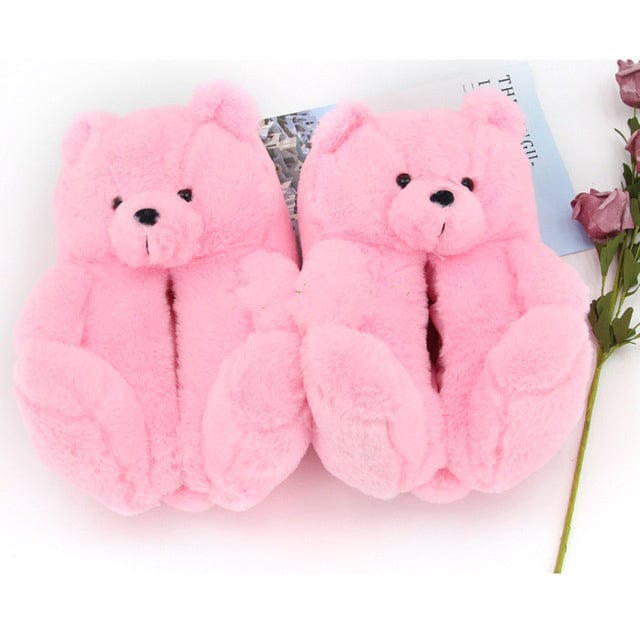 Aisle Puff Pink / One size fits all BEAR - SLIPPERS