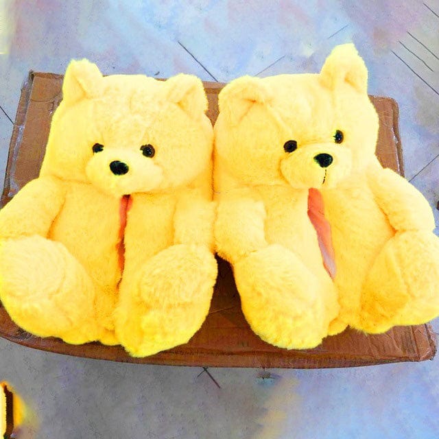 Aisle Puff Yellow / One size fits all BEAR - SLIPPERS