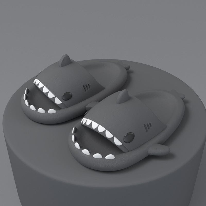 Thatlilshop Carbon Gray / Adults Thatlilshop™ Summer Cute Shark Slides