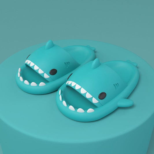 Thatlilshop Mint Green / Adults Thatlilshop™ Summer Cute Shark Slides