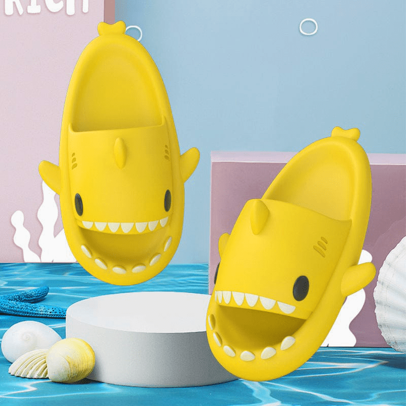 Thatlilshop™ Summer Cute Shark Slides – THATLILSHOP